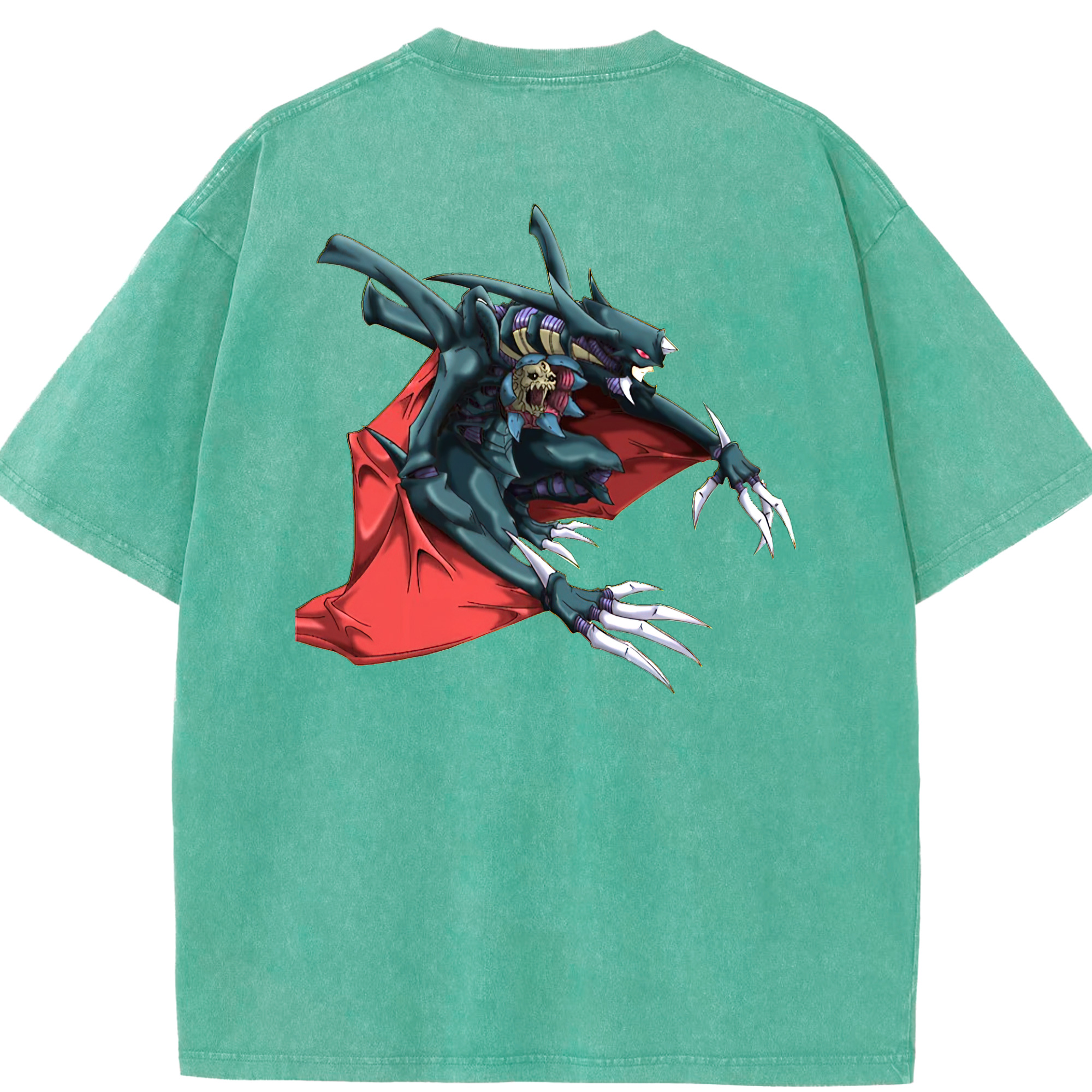 （画像用） 遊☆戯☆王 Yu-Gi-Oh! 綿100% ヴィンテージ風 半袖Tシャツ（背面プリント）
